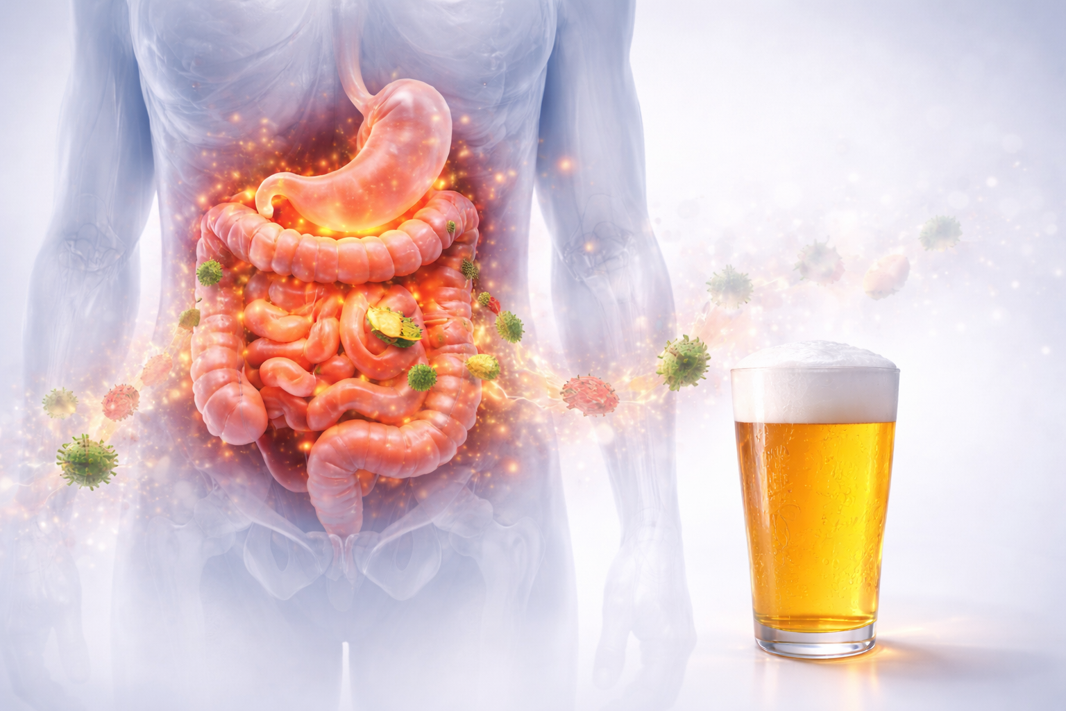 Alcohol gut health microbiome