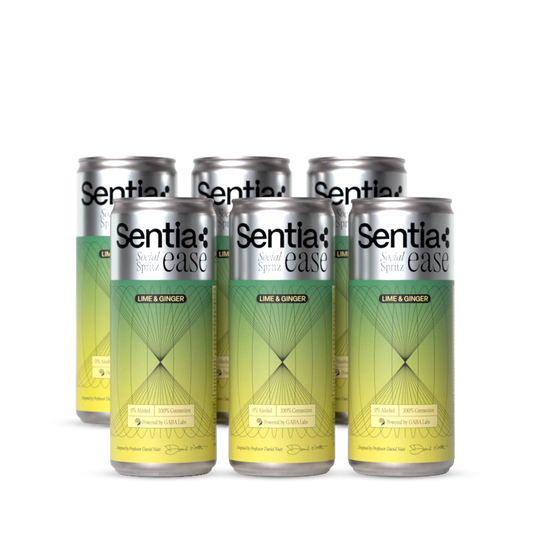 Sentia Ease Social Spritz Lime & Ginger, 6X250ml Cans