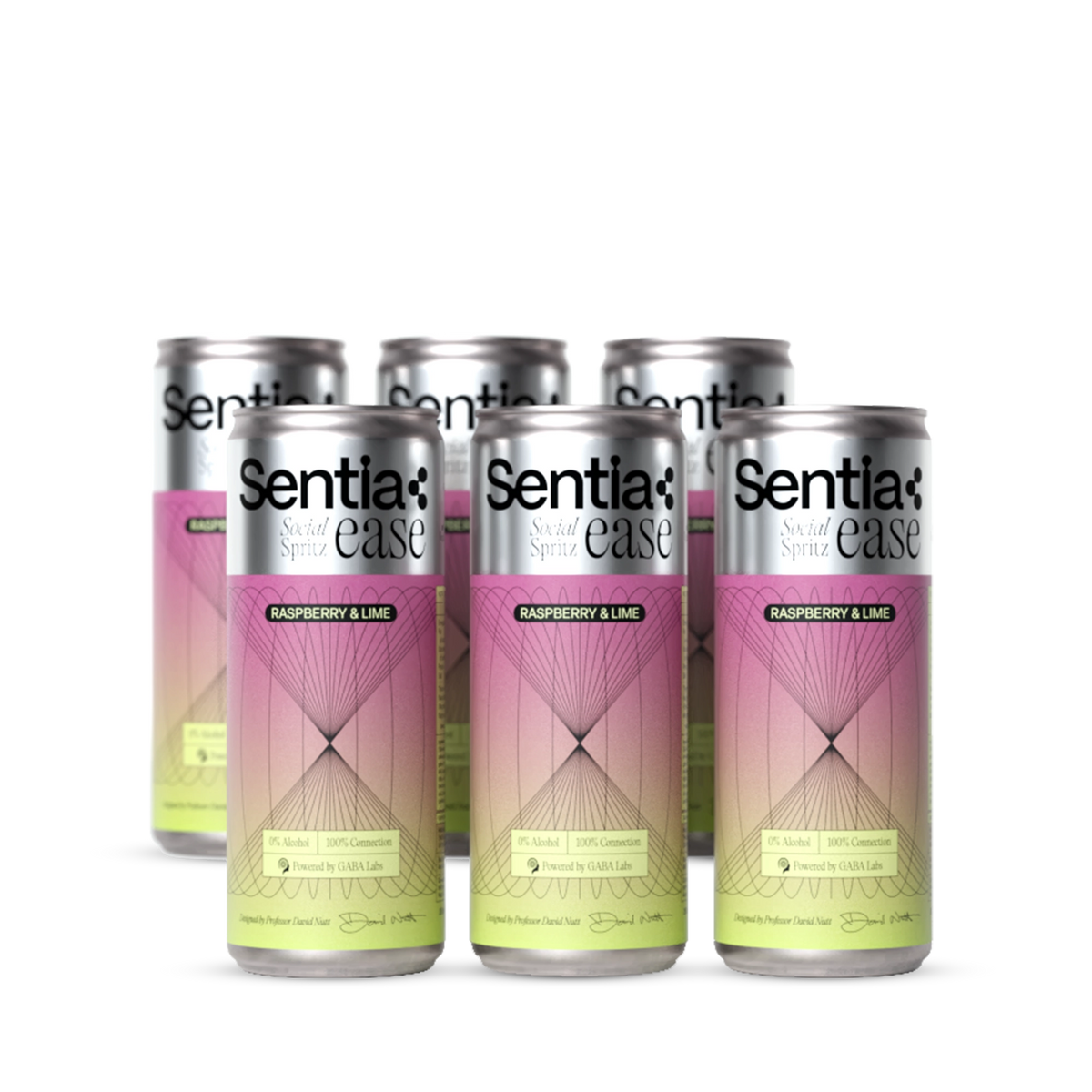 Sentia Ease Social Spritz Raspberry and Lime, 6X250ml Cans