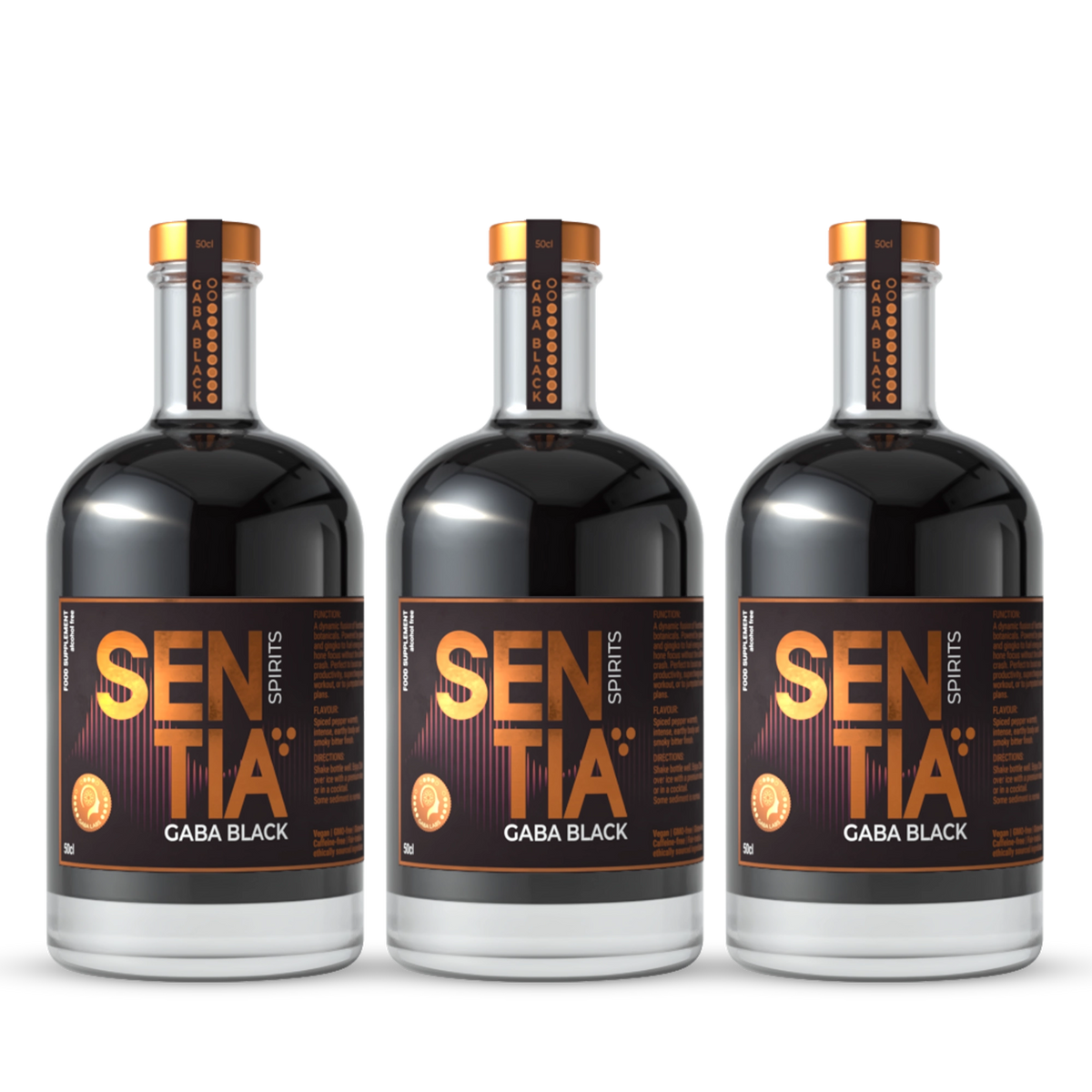 GABA Black 3x 50cl (500ml)