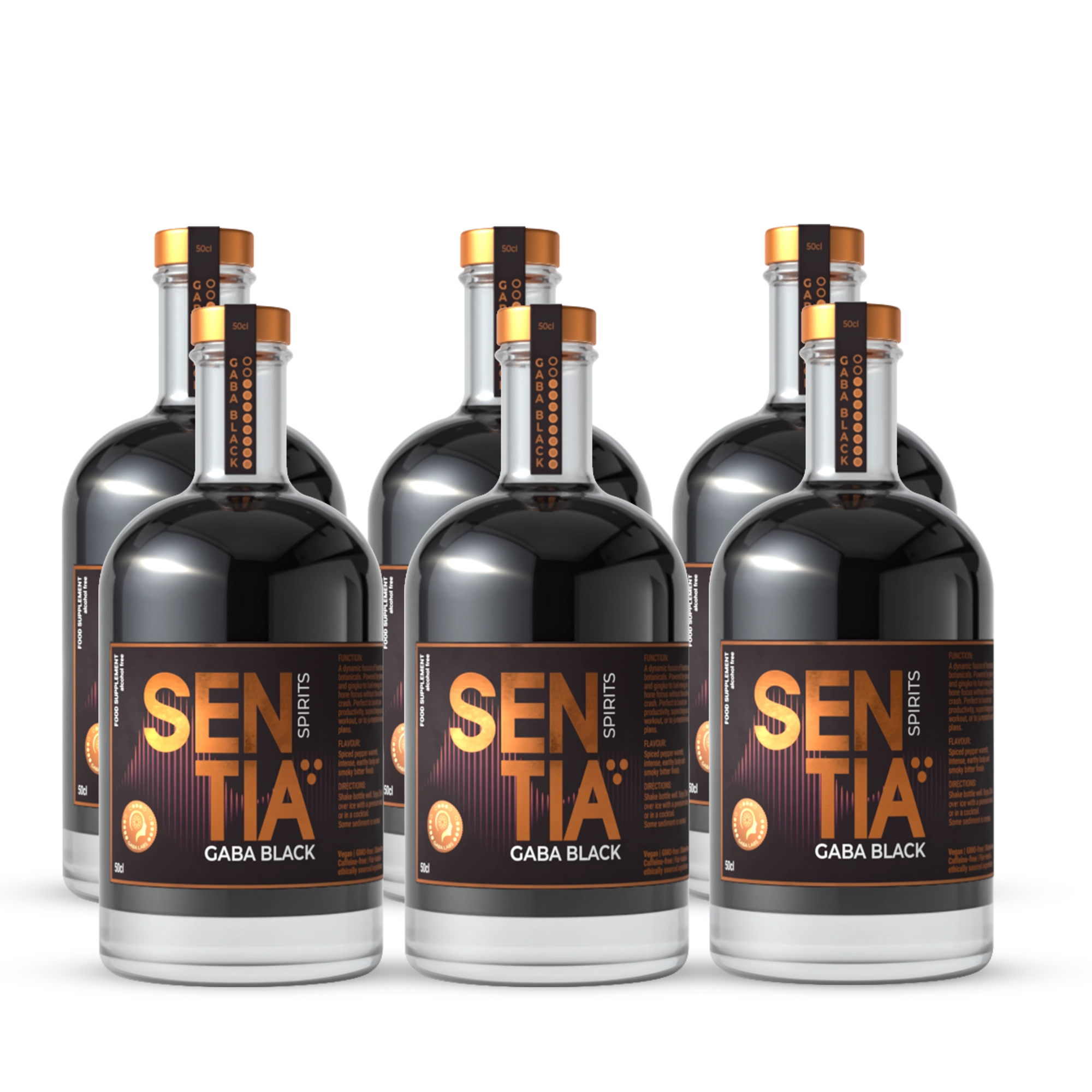 GABA Black 6x 50cl (500ml) Bundle
