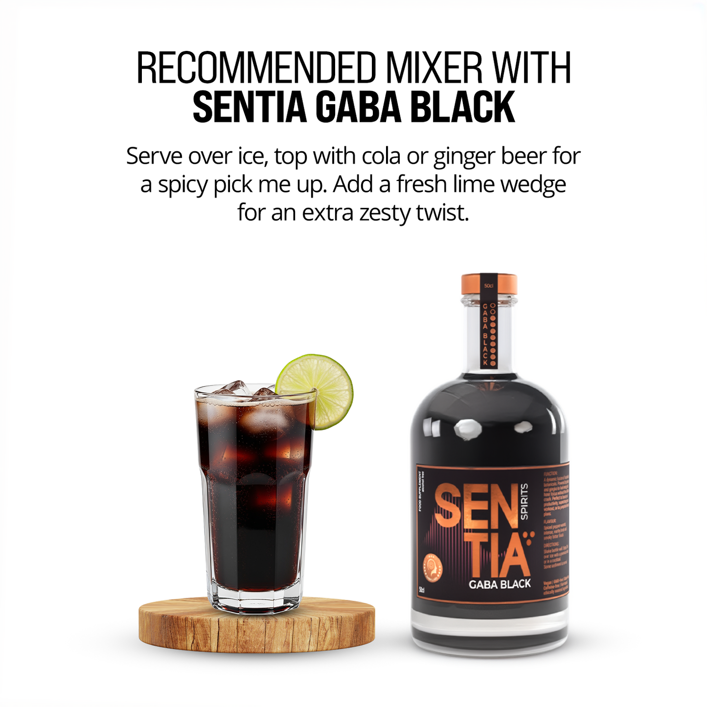 Serve over ice with ginger beer or cola for a spicy alcohol-free ritual