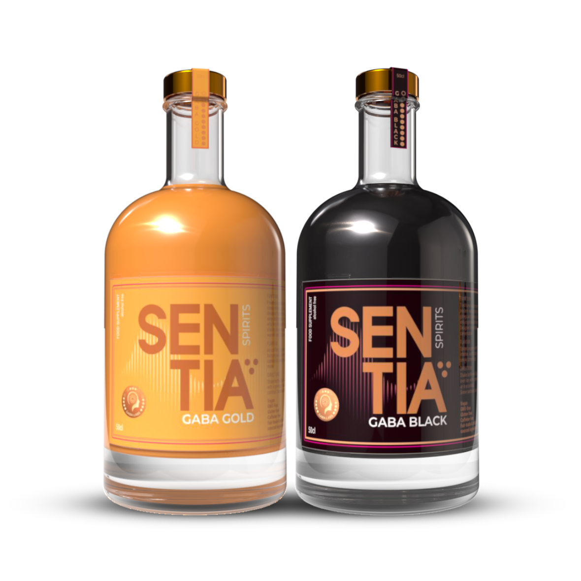 SENTIA GABA Gold 500ml & GABA Black 500ml