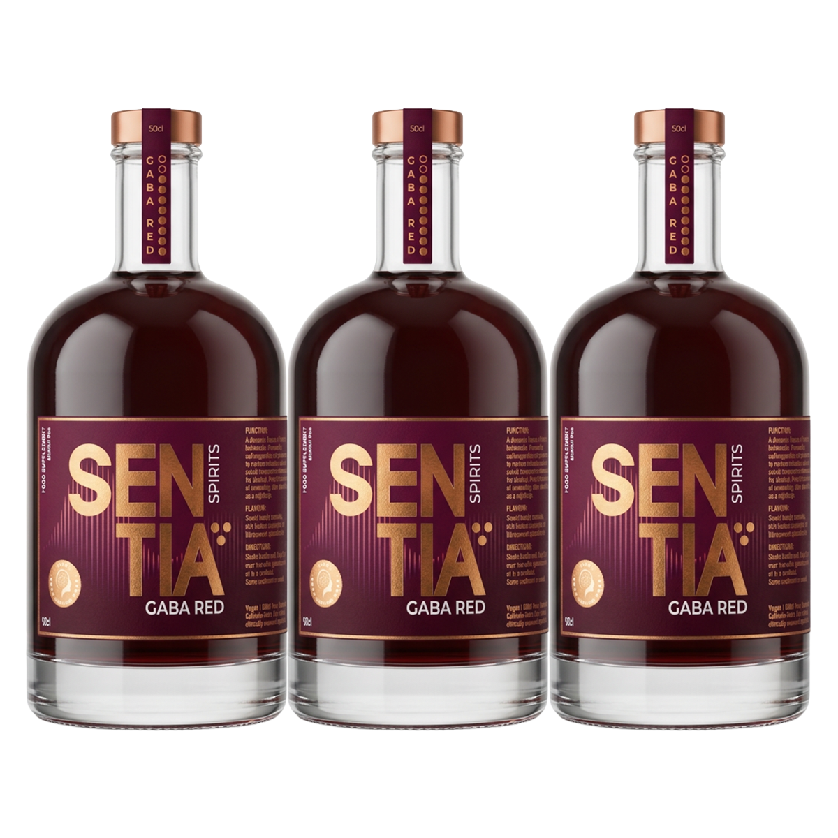 Sentia Red bottle 3x500ml