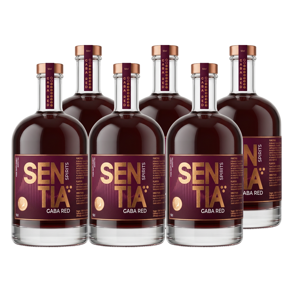 Sentia Red bottle 6x500ml