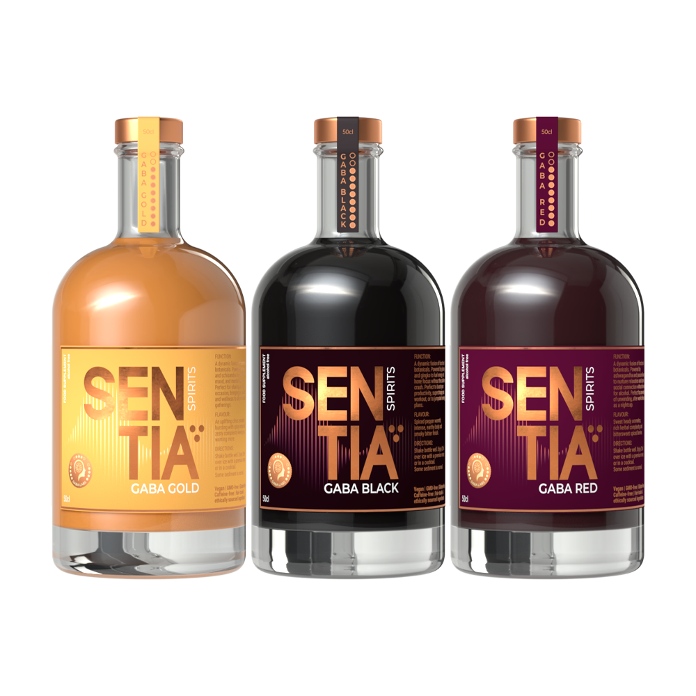 GABA Gold 50cl, GABA Black 50cl & GABA Red 50cl